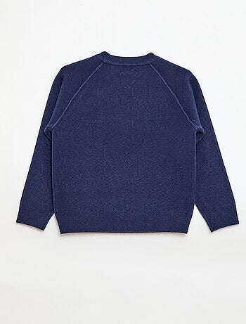 Jersey de cuello redondo tacto suave