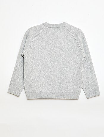 Jersey de cuello redondo tacto suave