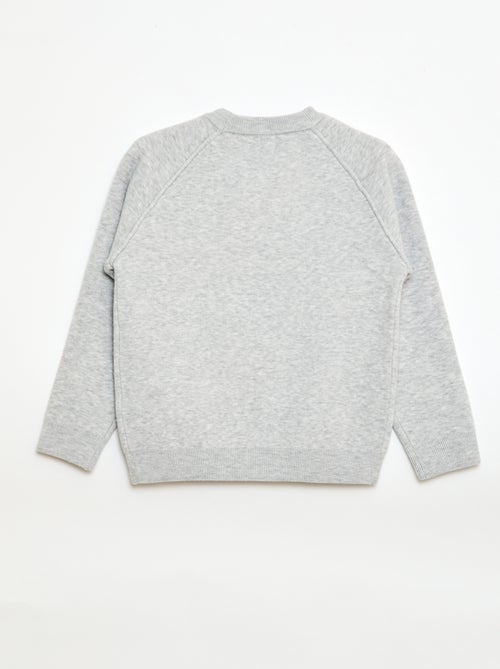 Jersey de cuello redondo tacto suave - Kiabi