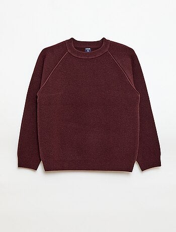 Jersey de cuello redondo tacto suave