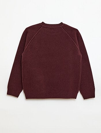 Jersey de cuello redondo tacto suave