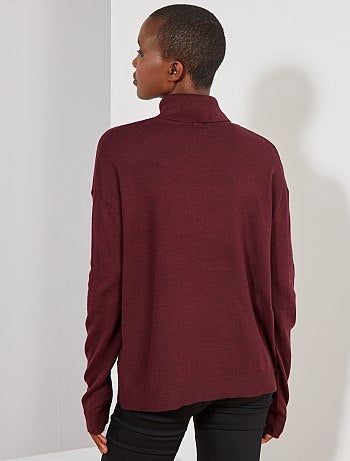 Mujer talla 34 a 48 - Jersey de cuello vuelto - Kiabi