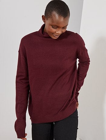 Mujer talla 34 a 48 - Jersey de cuello vuelto - Kiabi