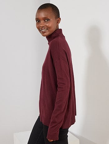 Mujer talla 34 a 48 - Jersey de cuello vuelto - Kiabi