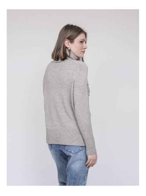 Jersey de cuello vuelto con lentejuelas KILISION - Kiabi