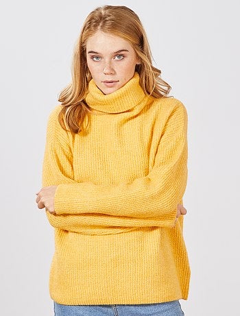 Jersey de cuello vuelto de punto bobo - Kiabi