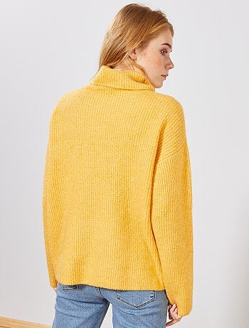 Jersey de cuello vuelto de punto bobo - Kiabi