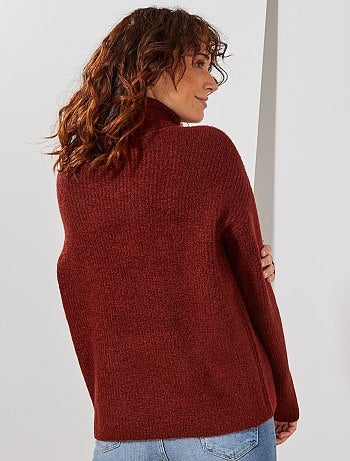 Jersey de cuello vuelto de punto bobo - Kiabi