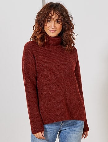 Jersey de cuello vuelto de punto bobo - Kiabi