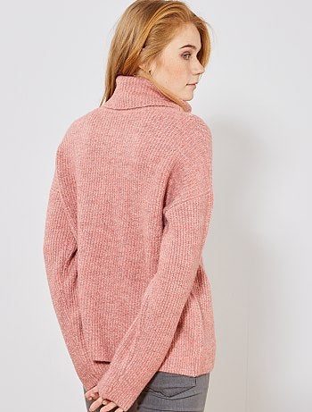 Jersey de cuello vuelto de punto bobo - Kiabi