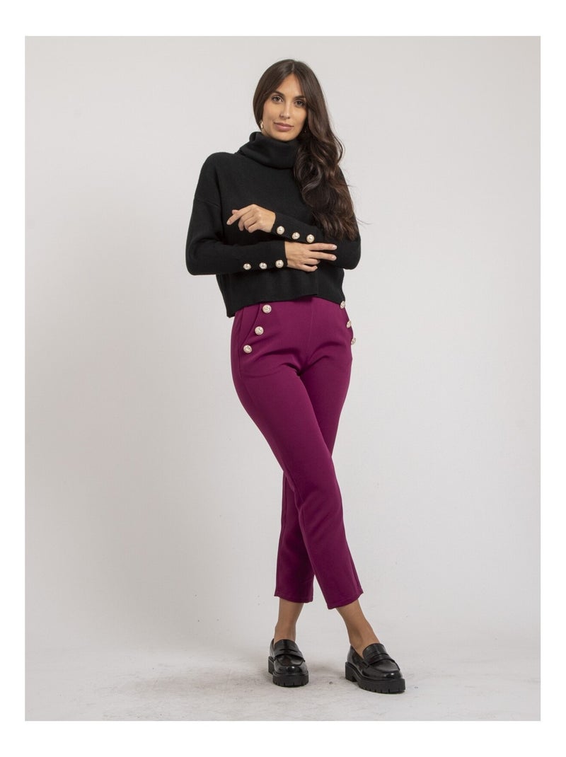 Jersey de cuello vuelto KADY Negro - Kiabi