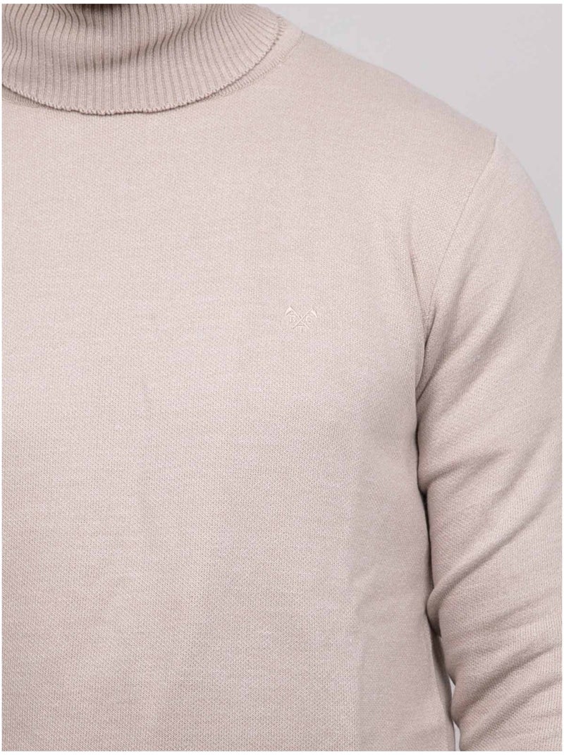 Jersey de cuello vuelto larlequin Beige - Kiabi