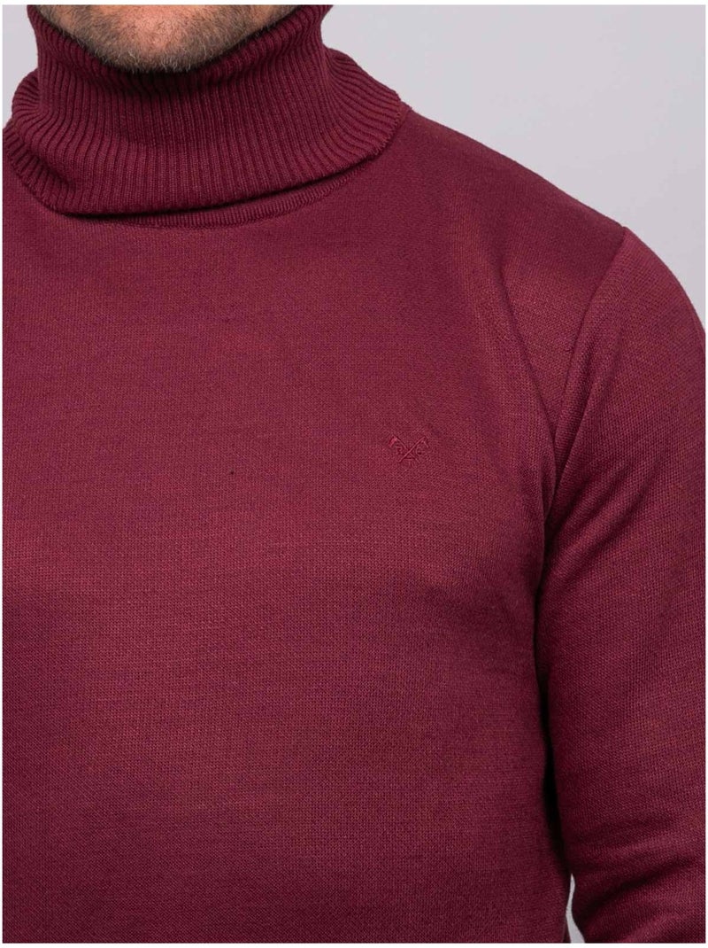 Jersey de cuello vuelto larlequin Burdeos - Kiabi