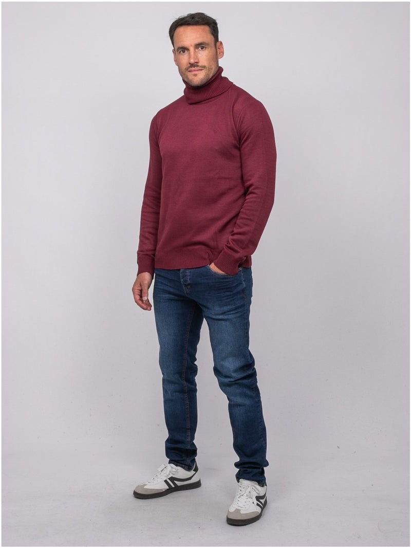 Jersey de cuello vuelto larlequin Burdeos - Kiabi