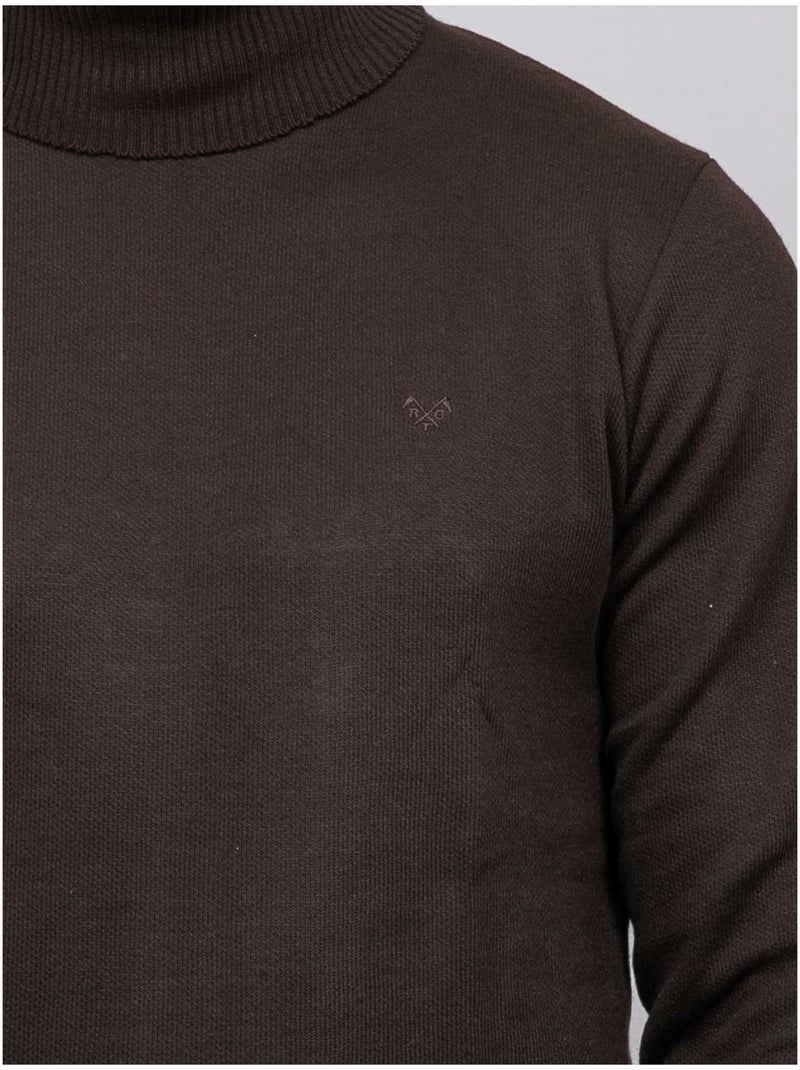 Jersey de cuello vuelto larlequin Marrón - Kiabi