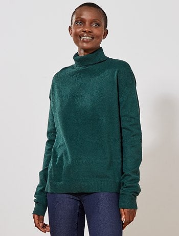 Mujer talla 34 a 48 - Jersey de cuello vuelto - Kiabi