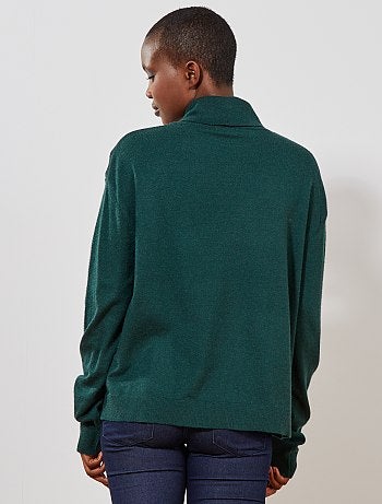 Mujer talla 34 a 48 - Jersey de cuello vuelto - Kiabi