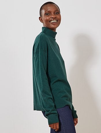 Mujer talla 34 a 48 - Jersey de cuello vuelto - Kiabi