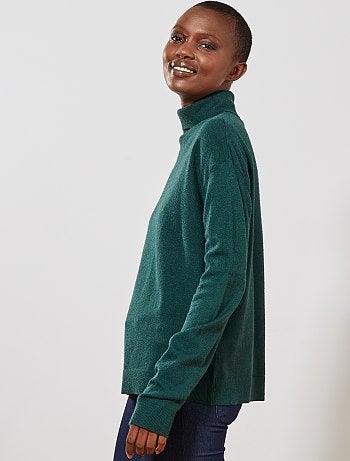 Mujer talla 34 a 48 - Jersey de cuello vuelto - Kiabi