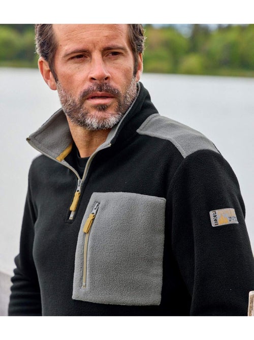 Jersey de forro polar con cuello alto con cremallera - Kiabi