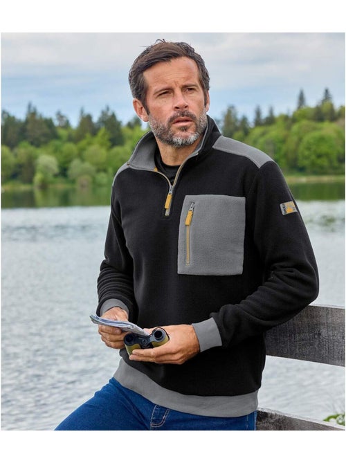 Jersey de forro polar con cuello alto con cremallera - Kiabi