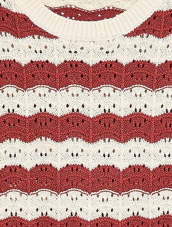 Jersey de ganchillo de manga corta