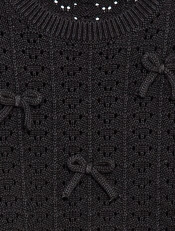 Jersey de ganchillo de manga corta