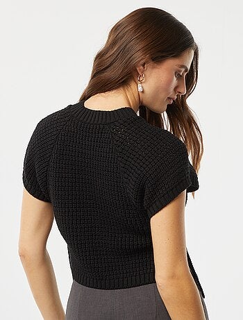 Jersey de ganchillo sin mangas