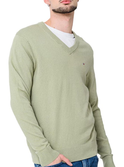 Jersey de Hombre Tommy Hilfiger Pima Algodón - Kiabi Jersey de Hombre Tommy Hilfiger Pima Algodón - Kiabi