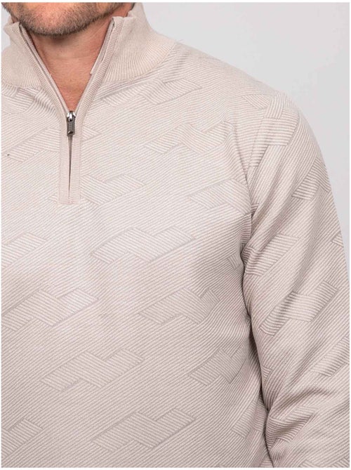 Jersey de jacquard con cuello camionero y cremallera lamaton - Kiabi Jersey de jacquard con cuello camionero y cremallera lamaton - Kiabi