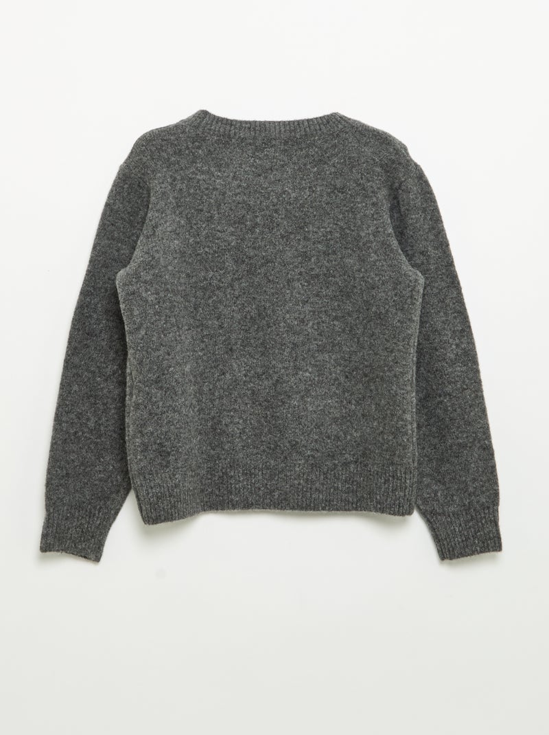 Jersey de jacquard 'Navidad' Gris - Kiabi