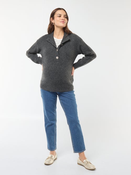 Jersey de lactancia con cierre de botones - Kiabi