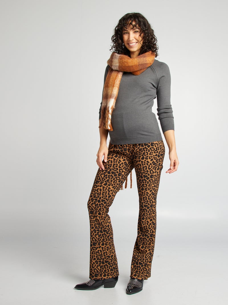 Jersey de lactancia con cierre de cremallera GRIS - Kiabi