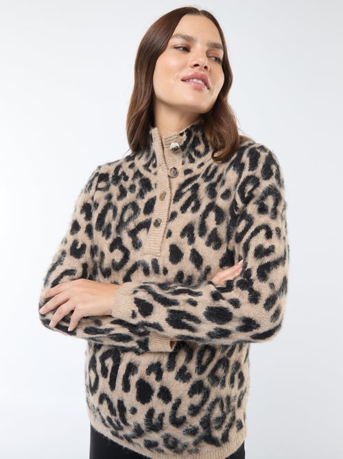Jersey de lactancia con estampado de leopardo - Kiabi