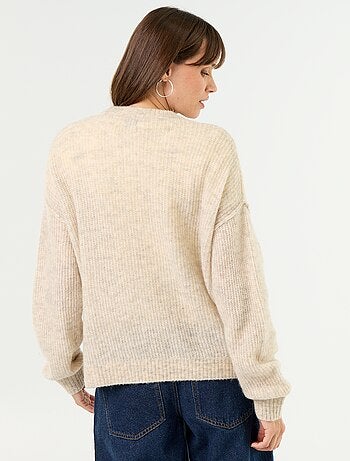 Jersey de lactancia de lana mezclada