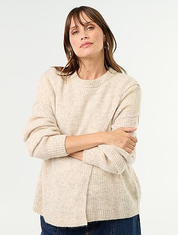 Jersey de lactancia de lana mezclada