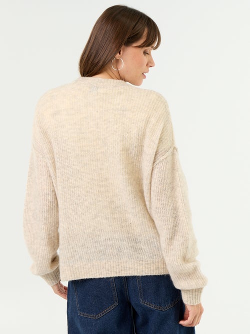 Jersey de lactancia de lana mezclada - Kiabi Jersey de lactancia de lana mezclada - Kiabi