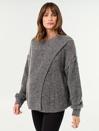 Jersey de lactancia de lana mezclada