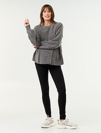 Jersey de lactancia de lana mezclada
