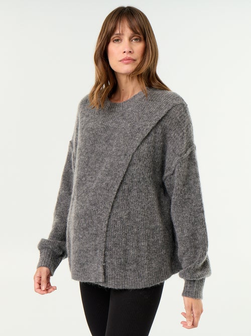 Jersey de lactancia de lana mezclada - Kiabi Jersey de lactancia de lana mezclada - Kiabi