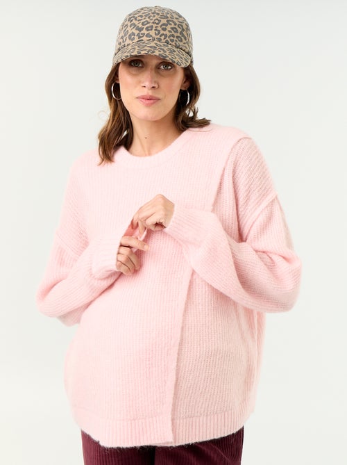 Jersey de lactancia de lana mezclada - Kiabi Jersey de lactancia de lana mezclada - Kiabi