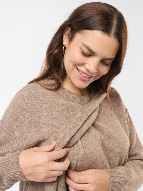 Jersey de lactancia de punto suave - Kiabi