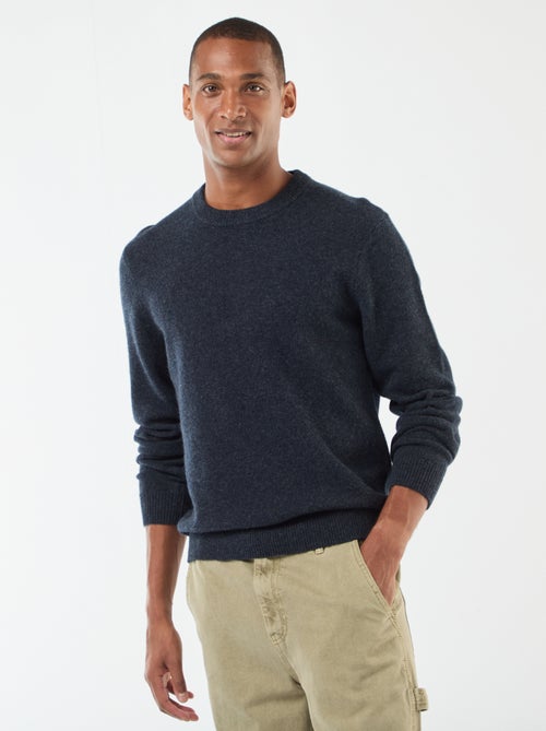 Jersey de lana con cuello redondo - Kiabi