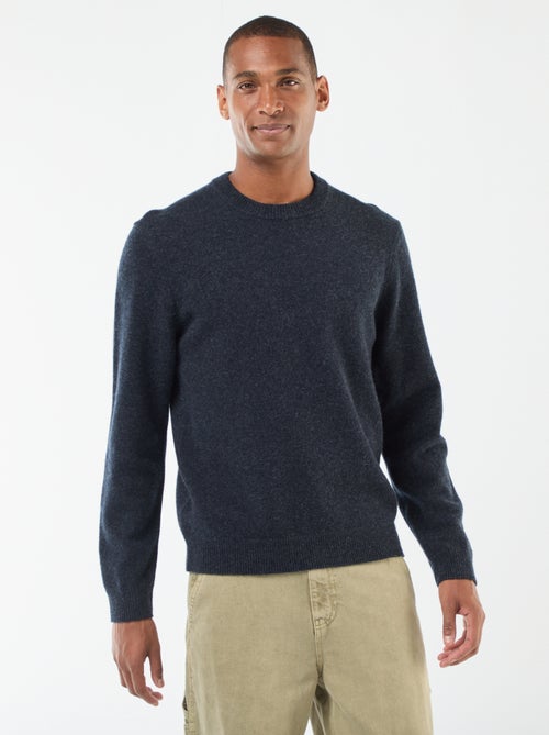 Jersey de lana con cuello redondo - Kiabi