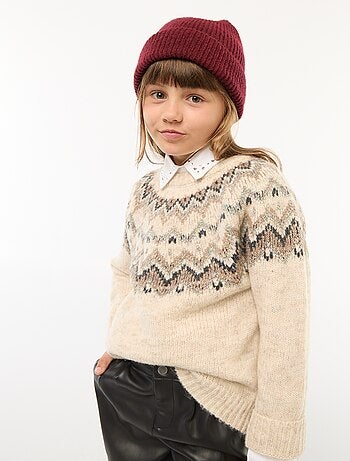 Jersey de lana con diseño jacquard