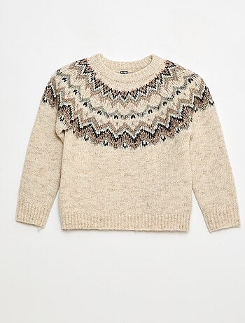 Jersey de lana con diseño jacquard