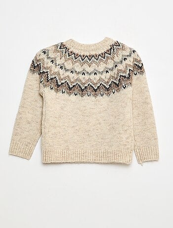 Jersey de lana con diseño jacquard