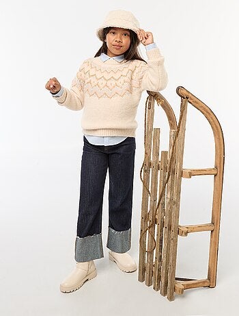 Jersey de lana con diseño jacquard