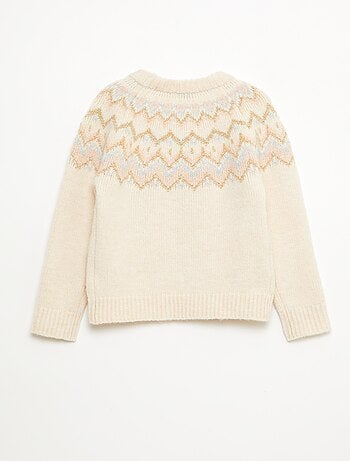 Jersey de lana con diseño jacquard