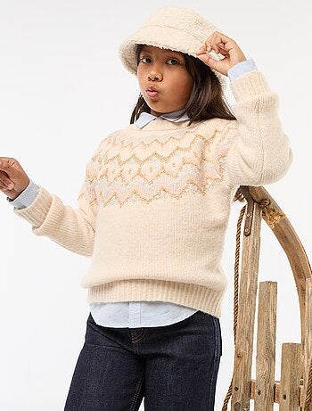 Jersey de lana con diseño jacquard